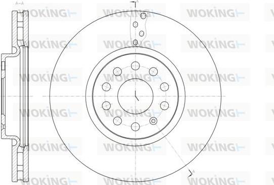 Woking D61479.10 - Тормозной диск autosila-amz.com