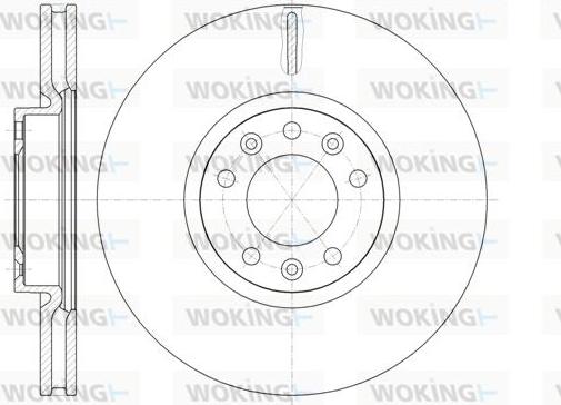 Woking D61472.10 - Тормозной диск autosila-amz.com