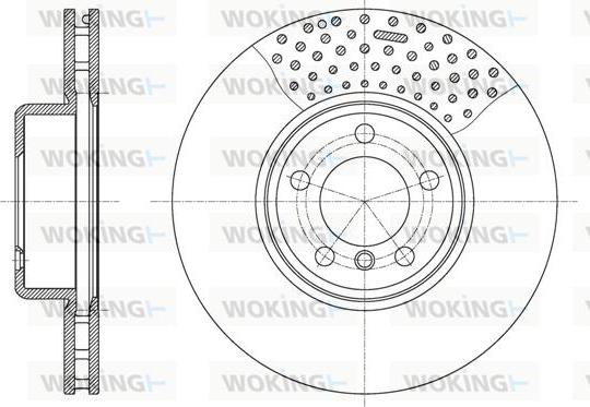 Woking D61594.10 - Тормозной диск autosila-amz.com
