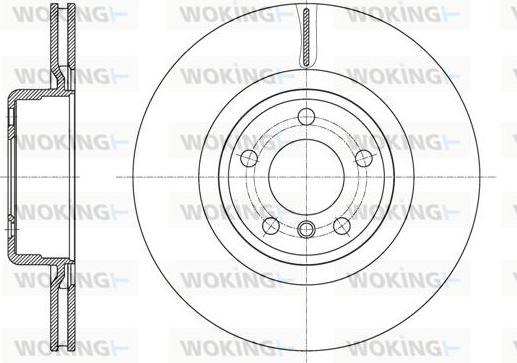 Woking D61595.10 - Тормозной диск autosila-amz.com