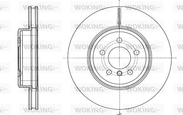 Woking D61549.10 - Тормозной диск autosila-amz.com