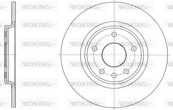 Woking D61559.00 - Тормозной диск autosila-amz.com
