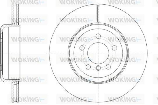 Woking D61551.10 - Тормозной диск autosila-amz.com