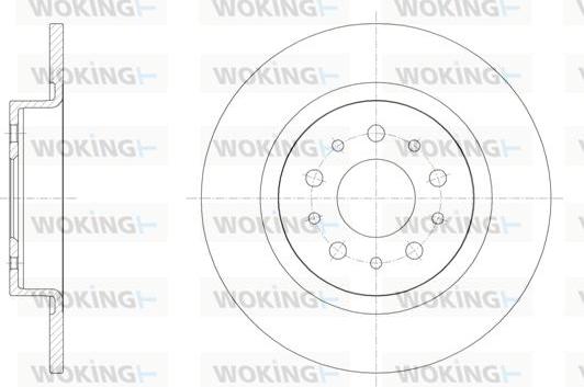 Woking D61558.00 - Тормозной диск autosila-amz.com