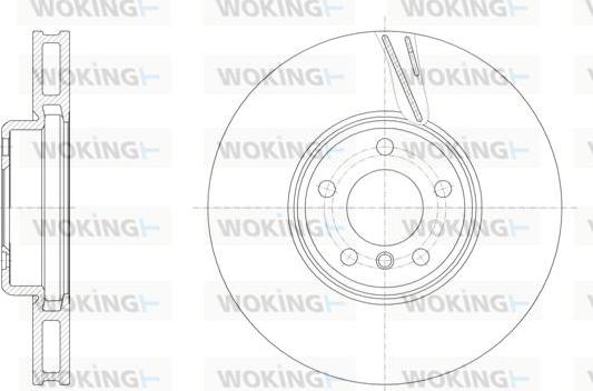 Woking D61552.11 - Тормозной диск autosila-amz.com
