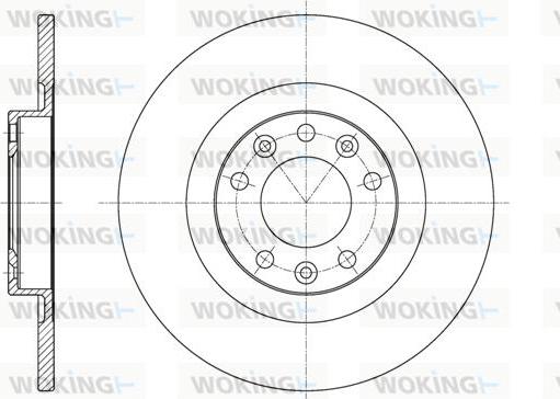 Woking D61557.00 - Тормозной диск autosila-amz.com