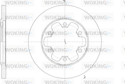 Woking D61569.00 - Тормозной диск autosila-amz.com