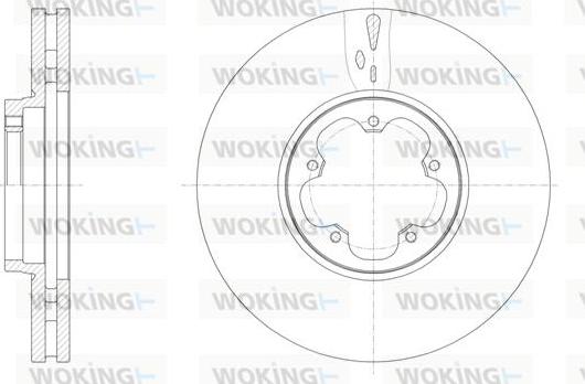 Woking D61565.10 - Тормозной диск autosila-amz.com