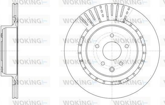 Woking D61509.10 - Тормозной диск autosila-amz.com