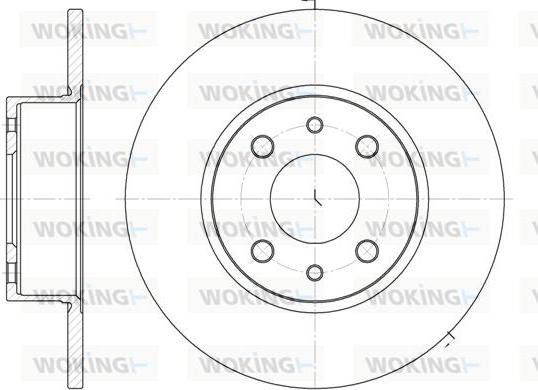 Woking D6150.00 - Тормозной диск autosila-amz.com