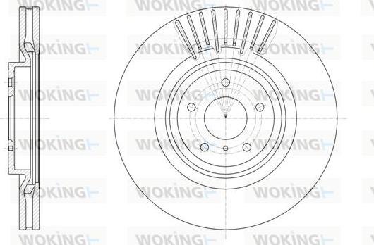 Woking D61508.10 - Тормозной диск autosila-amz.com