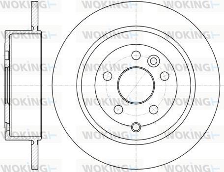 Woking D61516.00 - Тормозной диск autosila-amz.com