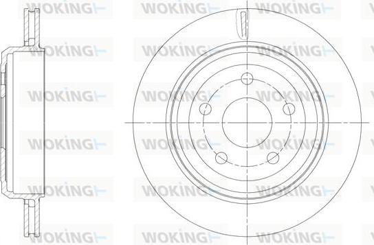 Woking D61513.10 - Тормозной диск autosila-amz.com