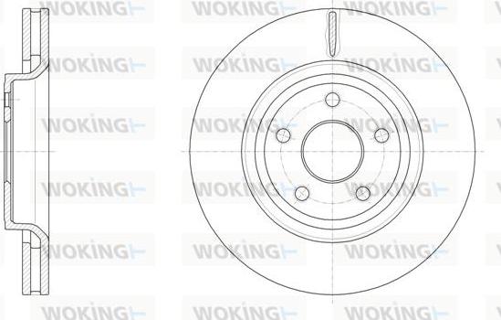Woking D61512.10 - Тормозной диск autosila-amz.com