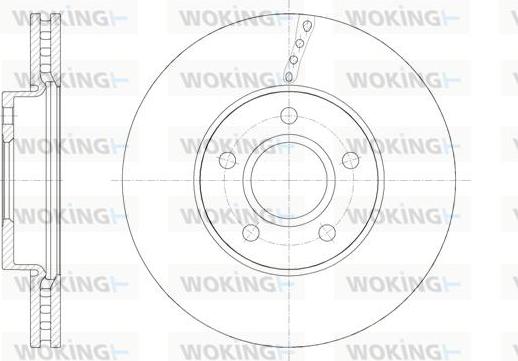 Woking D61588.10 - Тормозной диск autosila-amz.com