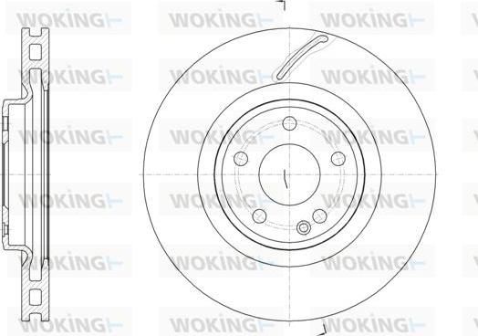 Woking D61524.10 - Тормозной диск autosila-amz.com
