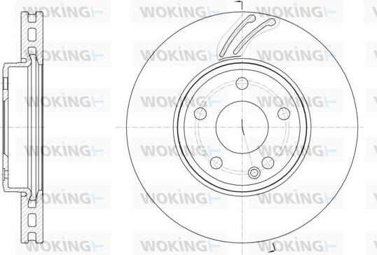 Woking D61527.10 - Тормозной диск autosila-amz.com