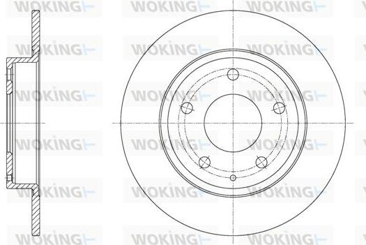 Woking D61575.00 - Тормозной диск autosila-amz.com