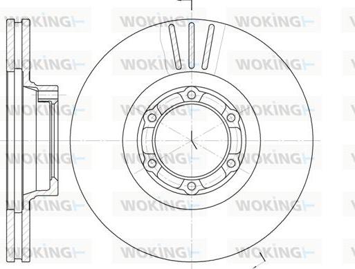 Woking D6157.10 - Тормозной диск autosila-amz.com
