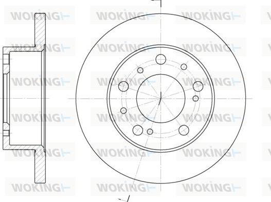 Woking D6169.00 - Тормозной диск autosila-amz.com