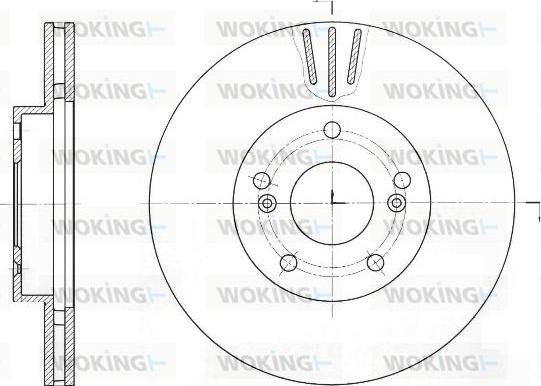 Woking D61644.10 - Тормозной диск autosila-amz.com
