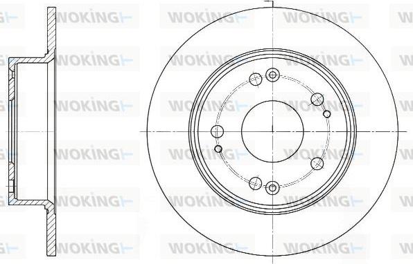 Woking D61648.00 - Тормозной диск autosila-amz.com