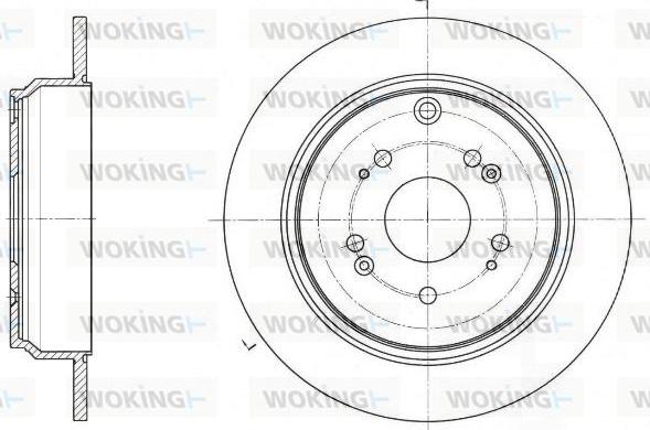 Woking D61647.00 - Тормозной диск autosila-amz.com