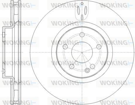 Woking D61657.10 - Тормозной диск autosila-amz.com