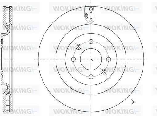 Woking D61667.10 - Тормозной диск autosila-amz.com