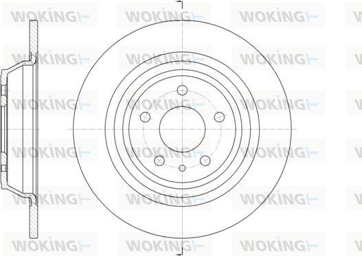 Woking D61606.00 - Тормозной диск autosila-amz.com