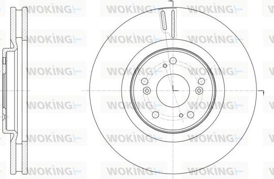 Woking D61607.10 - Тормозной диск autosila-amz.com