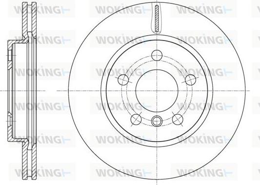 Woking D61617.10 - Тормозной диск autosila-amz.com