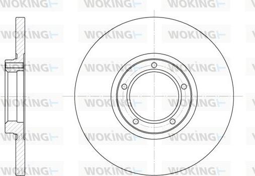 Woking D6163.00 - Тормозной диск autosila-amz.com