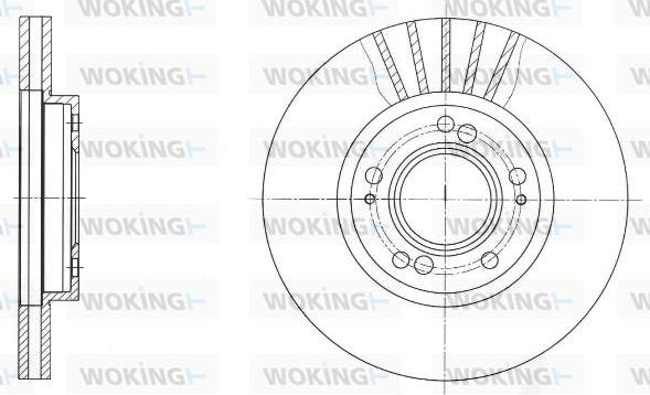 Woking D61678.10 - Тормозной диск autosila-amz.com