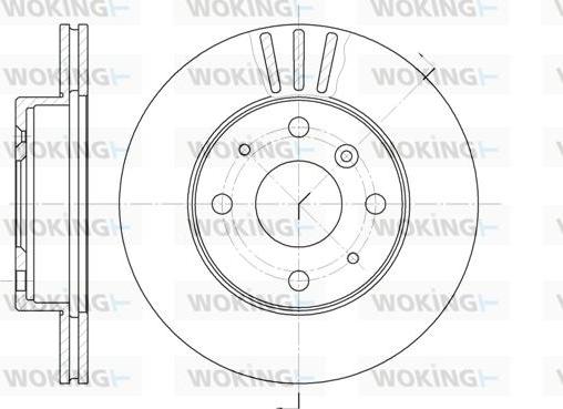 Woking D61095.10 - Тормозной диск autosila-amz.com