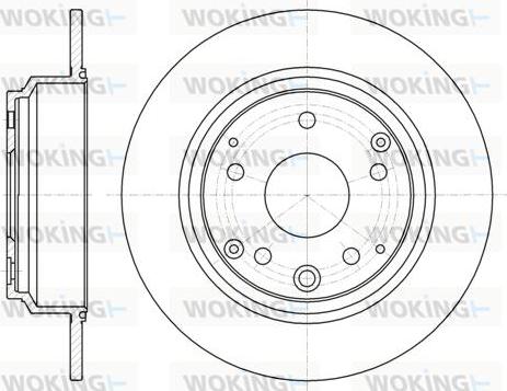 Woking D61090.00 - Тормозной диск autosila-amz.com