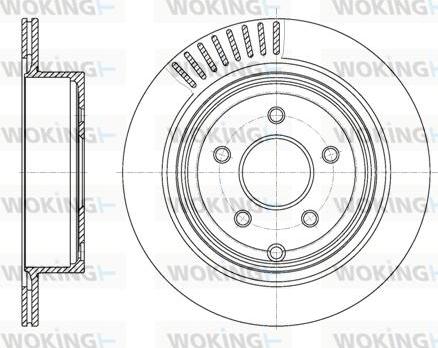 Woking D61091.10 - Тормозной диск autosila-amz.com