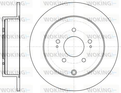 Woking D61098.00 - Тормозной диск autosila-amz.com