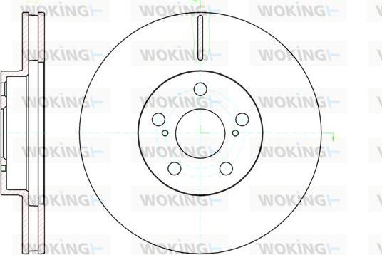 Woking D61093.10 - Тормозной диск autosila-amz.com