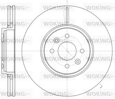 Woking D61049.10 - Тормозной диск autosila-amz.com