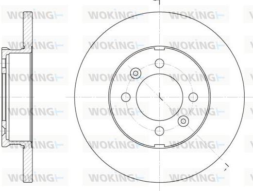 Woking D6104.00 - Тормозной диск autosila-amz.com