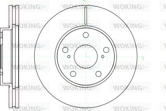 Woking D61043.10 - Тормозной диск autosila-amz.com