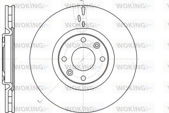Woking D61059.10 - Тормозной диск autosila-amz.com