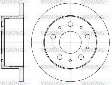 Woking D61056.00 - Тормозной диск autosila-amz.com