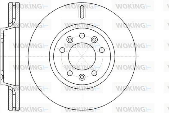 Woking D61052.10 - Тормозной диск autosila-amz.com