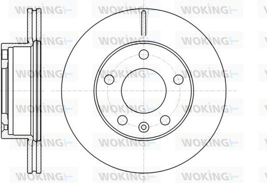 Woking D61064.10 - Тормозной диск autosila-amz.com