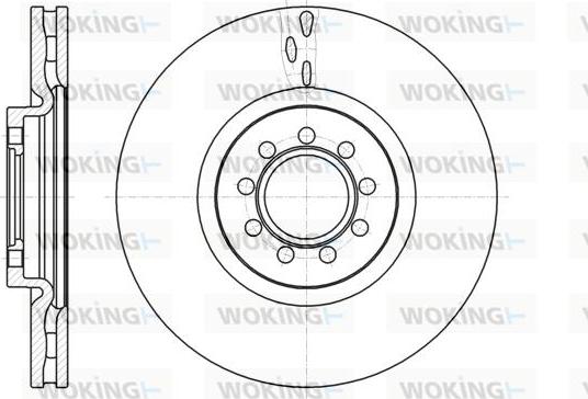 Woking D61061.10 - Тормозной диск autosila-amz.com