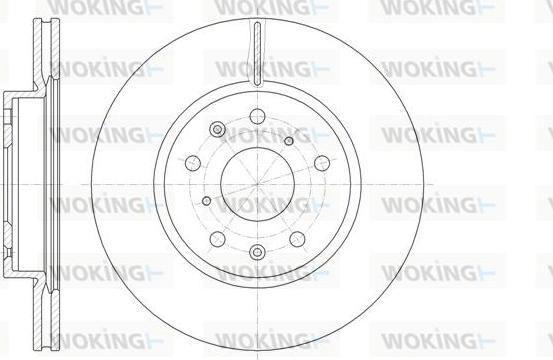 Woking D61018.10 - Тормозной диск autosila-amz.com