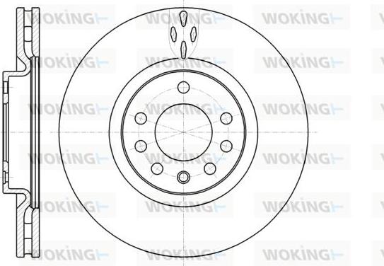 Woking D61017.10 - Тормозной диск autosila-amz.com