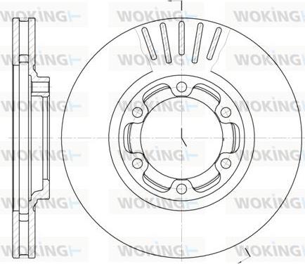 Woking D61083.10 - Тормозной диск autosila-amz.com